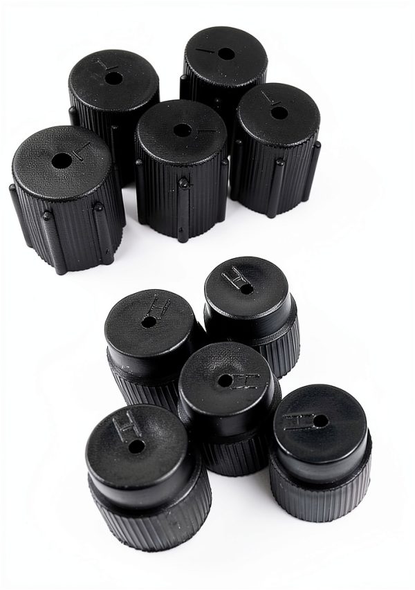 Ferianl Air Conditioning Valve Core Caps ABS Plastic-2