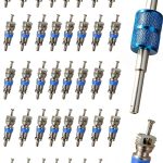 AC Valve Core Kit Linkstyle Copper Nickel 50pcs-0