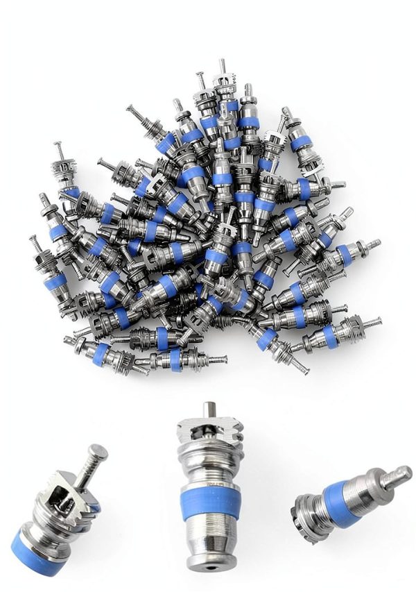 AC Valve Core Kit Linkstyle Copper Nickel 50pcs-2