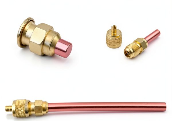 Wisscool 10-Piece Schrader Valve Kit 2.5 Inch Aluminum Brass Copper-6