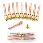 Wisscool 10-Piece Schrader Valve Kit 2.5 Inch Aluminum Brass Copper-0
