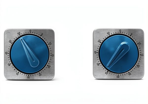 Kitchen Timer ALBAYRAK Mechanical Desk Timer with Magnetic Blue Steel-4