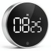 VOCOO Digital Kitchen Timer - Magnetic Countdown Countup Timer with Large LED Display Volume Adjustable, Easy for Cooking and for Seniors and Kids to Use (Space Grey)-0