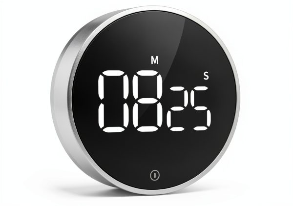 VOCOO Digital Kitchen Timer - Magnetic Countdown Countup Timer with Large LED Display Volume Adjustable, Easy for Cooking and for Seniors and Kids to Use (Space Grey)-0