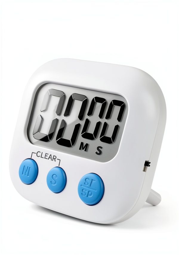 Digital Kitchen Timer 6 Pack Magnetic Back ON/OFF Switch LinkDm White-5