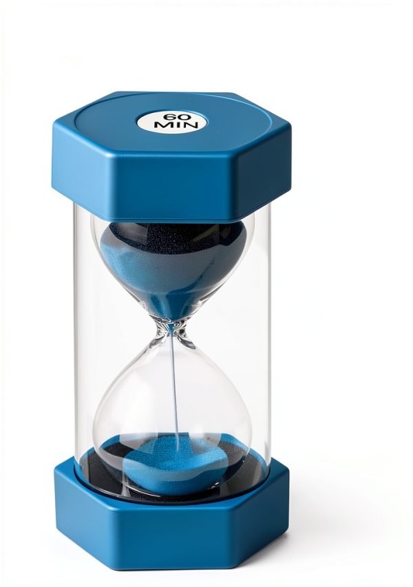 Large 30 Second Sand Timer, Colorful Durable Hourglass Sand Clock, Plastic Blue Sand Watch 30 Sec for Kids Games Classroom-1