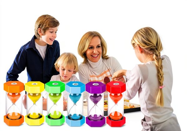 Large 30 Second Sand Timer, Colorful Durable Hourglass Sand Clock, Plastic Blue Sand Watch 30 Sec for Kids Games Classroom-3