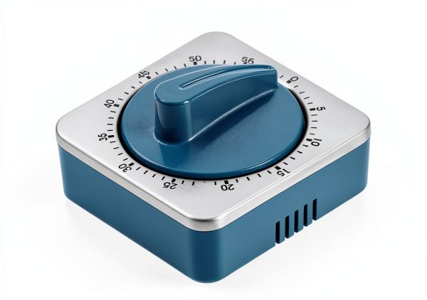 Kitchen Timer ALBAYRAK Mechanical Desk Timer with Magnetic Blue Steel-1