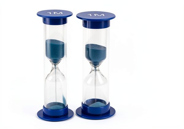 Sand Timer for Kids Set of 3 Small Colorful Hourglass Acrylic Covered Clock 1Min 2Min 5Min for Classroom, Home & Kids Room-4