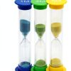 Sand Timer for Kids Set of 3 Small Colorful Hourglass Acrylic Covered Clock 1Min 2Min 5Min for Classroom, Home & Kids Room-6