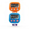 6 Pack Multi-Function Electronic Timer - Magnetic Digital Timers Big LCD Display The Loud/Silent Switch Countdown Timer Extensively Use in Break Time, Cooking,Gym, Meeting, Classroom-6