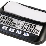 Chess Clock Generic Multifunctional Electronic Timer Black 4.1"Display-0