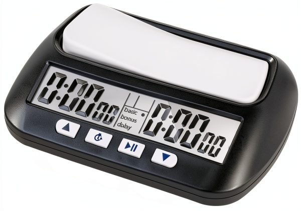 Chess Clock Generic Multifunctional Electronic Timer Black 4.1"Display-0