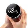 VOCOO Digital Kitchen Timer - Magnetic Countdown Countup Timer with Large LED Display Volume Adjustable, Easy for Cooking and for Seniors and Kids to Use (Space Grey)-1