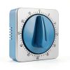 Kitchen Timer ALBAYRAK Mechanical Desk Timer with Magnetic Blue Steel-0
