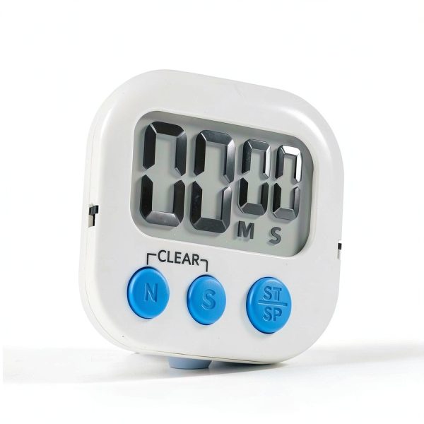 Digital Kitchen Timer 6 Pack Magnetic Back ON/OFF Switch LinkDm White-4