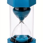 Large 30 Second Sand Timer, Colorful Durable Hourglass Sand Clock, Plastic Blue Sand Watch 30 Sec for Kids Games Classroom-0
