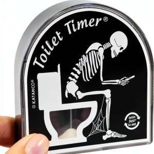 Katamco Toilet Timer (Skeleton Edition), Funny Gift for Men, Husband, Dad, Birthday, Christmas, Stocking Stuffer, Halloween, Retirement, Father's Day, As seen on Shark Tank.-0