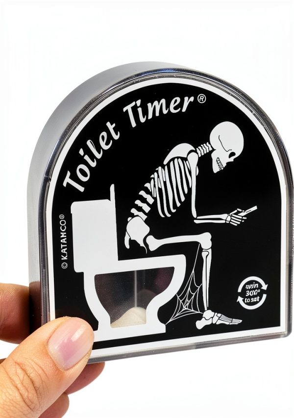 Katamco Toilet Timer (Skeleton Edition), Funny Gift for Men, Husband, Dad, Birthday, Christmas, Stocking Stuffer, Halloween, Retirement, Father's Day, As seen on Shark Tank.-0