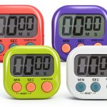 4-Piece Multi-Function Timer CHEMEILAI ABS LCD with Magnetic Stand-0