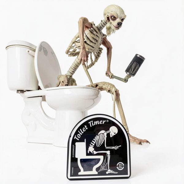 Katamco Toilet Timer (Skeleton Edition), Funny Gift for Men, Husband, Dad, Birthday, Christmas, Stocking Stuffer, Halloween, Retirement, Father's Day, As seen on Shark Tank.-1