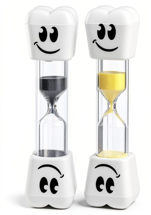 Smile Tooth 2 Minute Sand Timer 2 Pack Colors Rhode Island Novelty-1