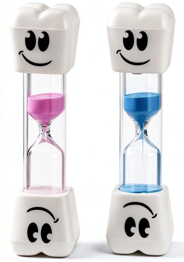 Smile Tooth 2 Minute Sand Timer 2 Pack Colors Rhode Island Novelty-0